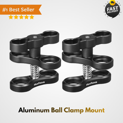 Dual ball clamps for diving - ball,